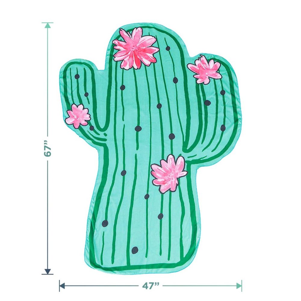 NWOT Cactus Shaped Beach Towel